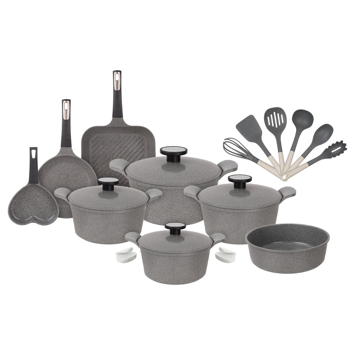 Neoflam Granite Cookware Set 19 Pieces